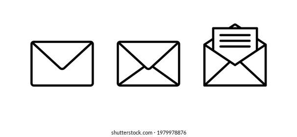 envelope icopn, Mail icon. E-mail symbol vector