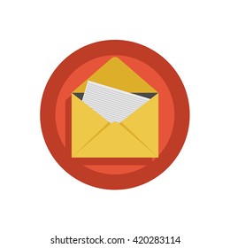 Envelope Illustration - Flat Icon