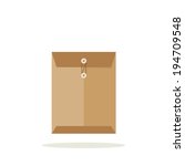 Envelope illustration, flat vector design
