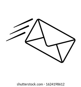 Envelope illustration for send letter, send email, message email, email address in the vector format. Mail envelope illustration for website. Mail vector EPS. Mail address logo for communication.
