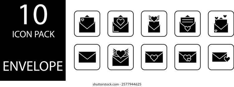 Envelope illustration with a three-dimensional effect that gives a realistic appearance.