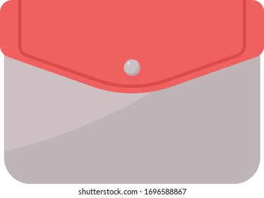 Envelope, illustration, vector on white background