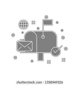 envelope, inbox, letter, post icon. Element of popicon for mobile concept and web apps icon. Glyph, flat icon for website design and development, app development