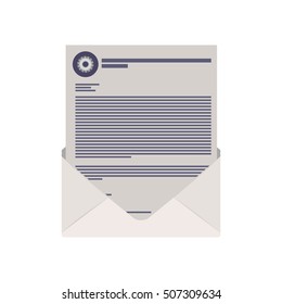 envelope with information in letter