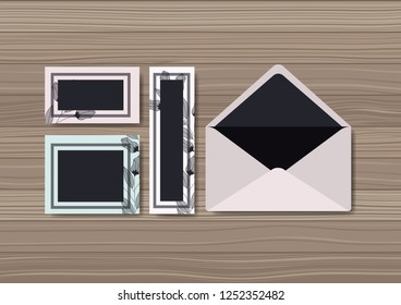 envelope with invitation card