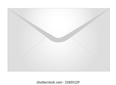 envelope isolated against white background
