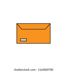 Envelope isolated color icon, vector illustration design. Logistics collection.