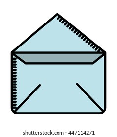 envelope isolated icon design, vector illustration  graphic 