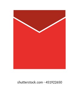 envelope isolated icon design, vector illustration  graphic 