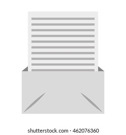 envelope isolated icon design, vector illustration graphic