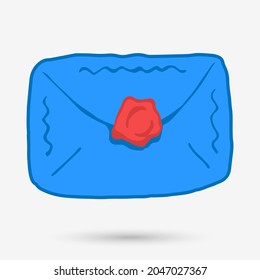 Envelope isolated object. Vector illustration.