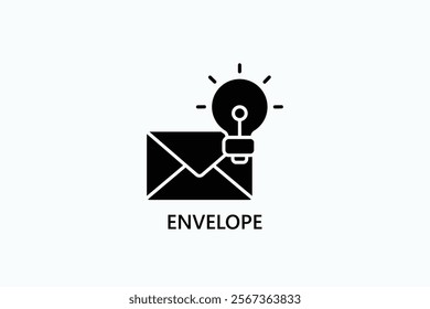 Envelope Isolated Vector, Icon Or Logo Sign Symbol Illustration