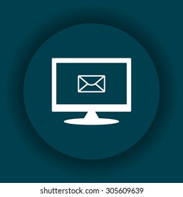 envelope lette. icon. vector design