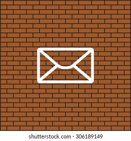 envelope lette. icon. vector design