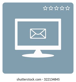 envelope lette. icon. vector design