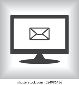 envelope lette. icon. vector design