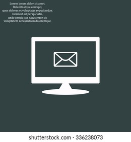 envelope lette. icon. vector design