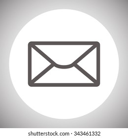 envelope lette. icon. vector design