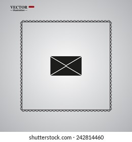 envelope lette , vector illustration, EPS 10