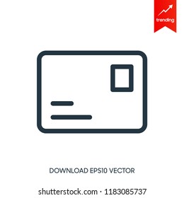 Envelope letter and e-mail vector icon set. Electronics and computer concept. Sign and symbol theme. illustration vector