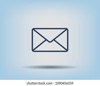 Envelope, letter, email, vector image.