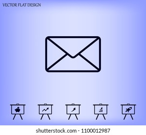 Envelope, letter, email, vector image.