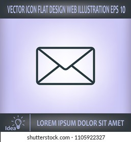 Envelope, letter, email, vector image.