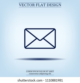 Envelope, letter, email, vector image.