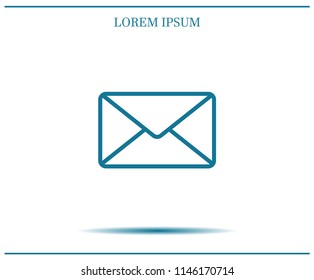 Envelope, letter, email, vector image.