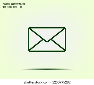 Envelope, letter, email, vector image.