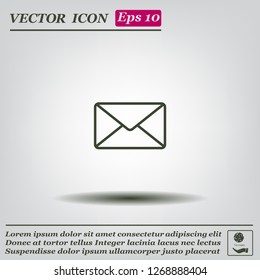 Envelope, letter, email, vector image.
