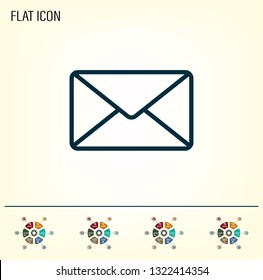Envelope, letter, email, vector image.