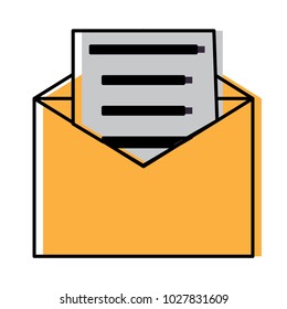 envelope with letter icon