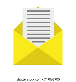 
envelope with a letter icon