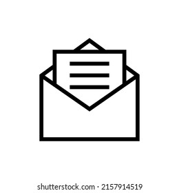 Envelope letter icon for apps and web sites