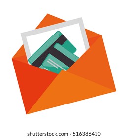 envelope letter isolated icon