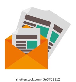 envelope letter isolated icon