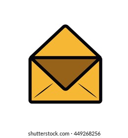 envelope letter isolated icon design