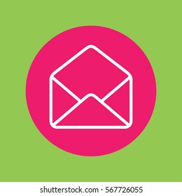envelope letter mail email line icon