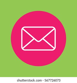 envelope letter mail email line icon