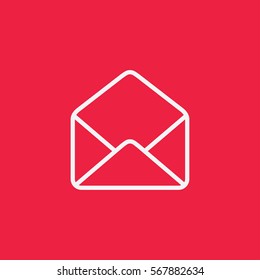 envelope letter mail email line icon