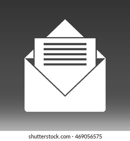 Envelope Letter Mail Vector Icon Illustration