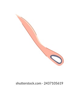 envelope letter opener cartoon. mockup paper, message blue, heclosed post envelope letter opener sign. isolated symbol vector illustration