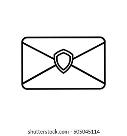 envelope letter paper isolated icon vector illustration design