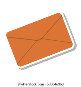 envelope letter paper isolated icon vector illustration design