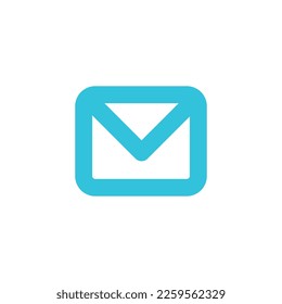 Envelope letter symbol. 
Sign mail icon recieve on white background