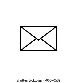 envelope letter symbol thin line black icon