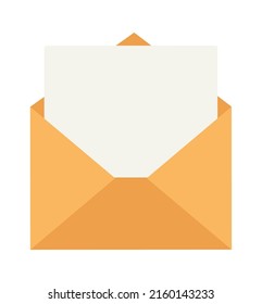 Sobre con una carta. Ilustración del vector