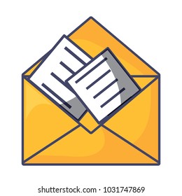 envelope with letters icon