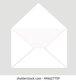 Envelope for letters isolated on white background. Vector illustration. 